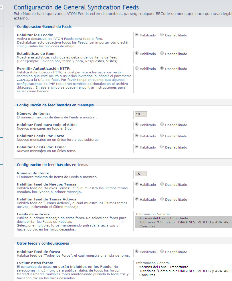 Si! estan habilitadas. Pero no es eso por que tambien puse un enlace desde un Blog que tengo y no sale nada en el facebook. Será que hay que pagar? no es gratis?