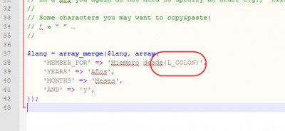 {L_COLON}..hay que eliminar y en su lugar agregar 2 puntos (:)