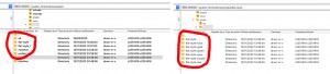 Archivos en el Servidor. Con los dos nombres, y el contenido del archivo flat-style