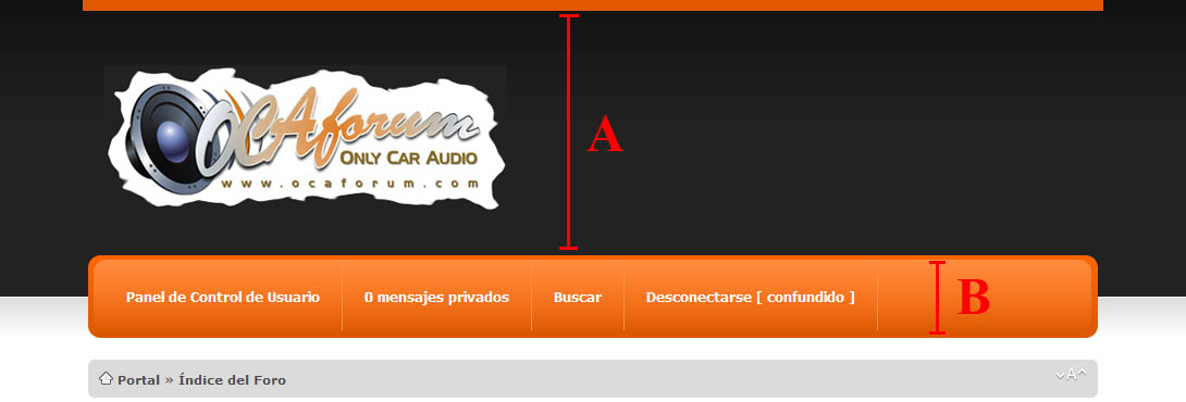 Aspecto en Explorer; con anchuras demasiado amplias