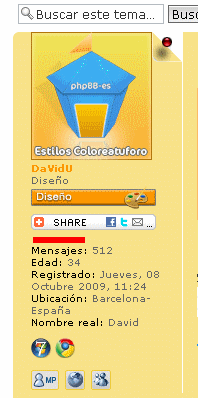 Aquí les muestro un perfil de usuario para que tengan una idea de lo que quiero lograr