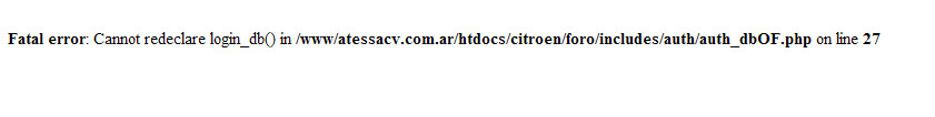 Me salió el siguiente error