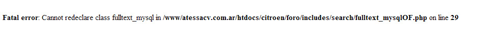 Salta el siguiente error fatal