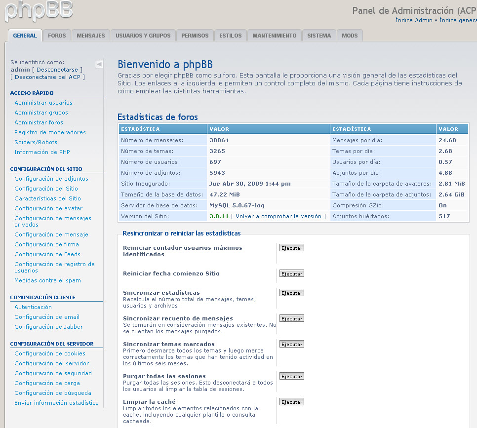 Nueva versión 3.0.11