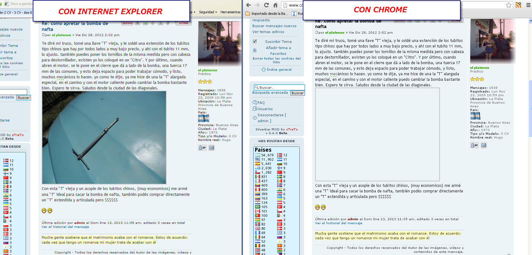 IE a la izquierda y CHROME a la derecha y si hago clik encima del recuadro vacio me sale la 2da imagen inferior